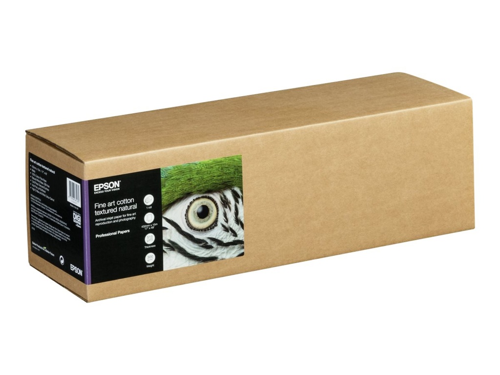 Epson Fine Art - Baumwolle - matt - 515 Mikron - Natürliche Struktur - Rolle (43,2 cm x 15 m)