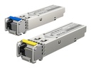 Ubiquiti SFP (Mini-GBIC)-Transceiver-Modul - 1GbE - 1000Base-BiDi - LC Single-Modus - bis zu 3 km - 1310 nm / 1550 nm (Packung mit 20)