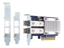 QNAP QXP-16G2FC - Hostbus-Adapter - PCIe 3.0 x8 Low-Profile - 16Gb Fibre Channel Gen 5 x 2 - mit 2 x SFP+-Transceiver (TRX-16GFCSFP-SR)