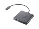 Dell Adapter USB-C to HDMI/DP with Power Pass-Through - Videoadapter - USB-C männlich zu HDMI, DisplayPort, USB-C (nur Spannung)