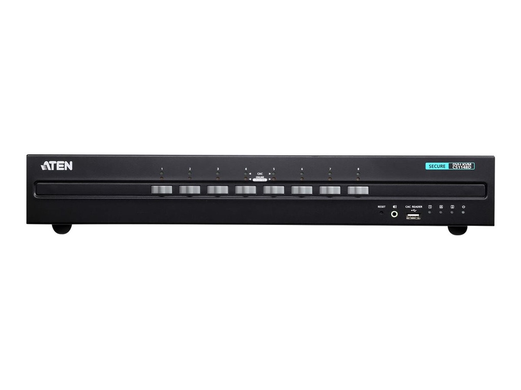 ATEN USB DVI Dual Display Secure KVM - KVM-Umschalter - 8-Port