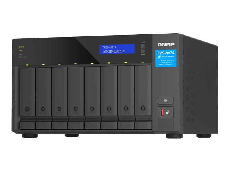 [TVS-H874X-I9-64G] QNAP TVS-H874 - NAS-Server - 8 Schächte - SATA