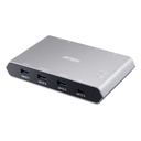 ATEN US3342 2 x USB 3.0 Sharing Switch Power Pass-Through/File