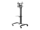 Peerless AV SmartMount SR575M - Wagen - für Flachbildschirm - Aluminium - schwarze Pulverbeschichtung - Bildschirmgröße: 81.28-190.5 cm (32"-75")