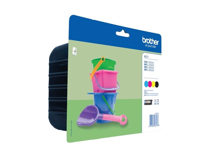 Brother LC221 Value Pack - 4er-Pack - Schwarz