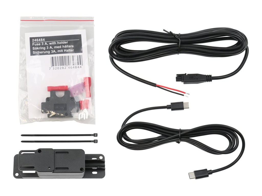 [216406] Brodit ProClip - Netzteil - 36 Watt - 3 A - Power Delivery 3.1, QC 3.0 - 2 Ausgabeanschlussstellen (USB-C, USB)