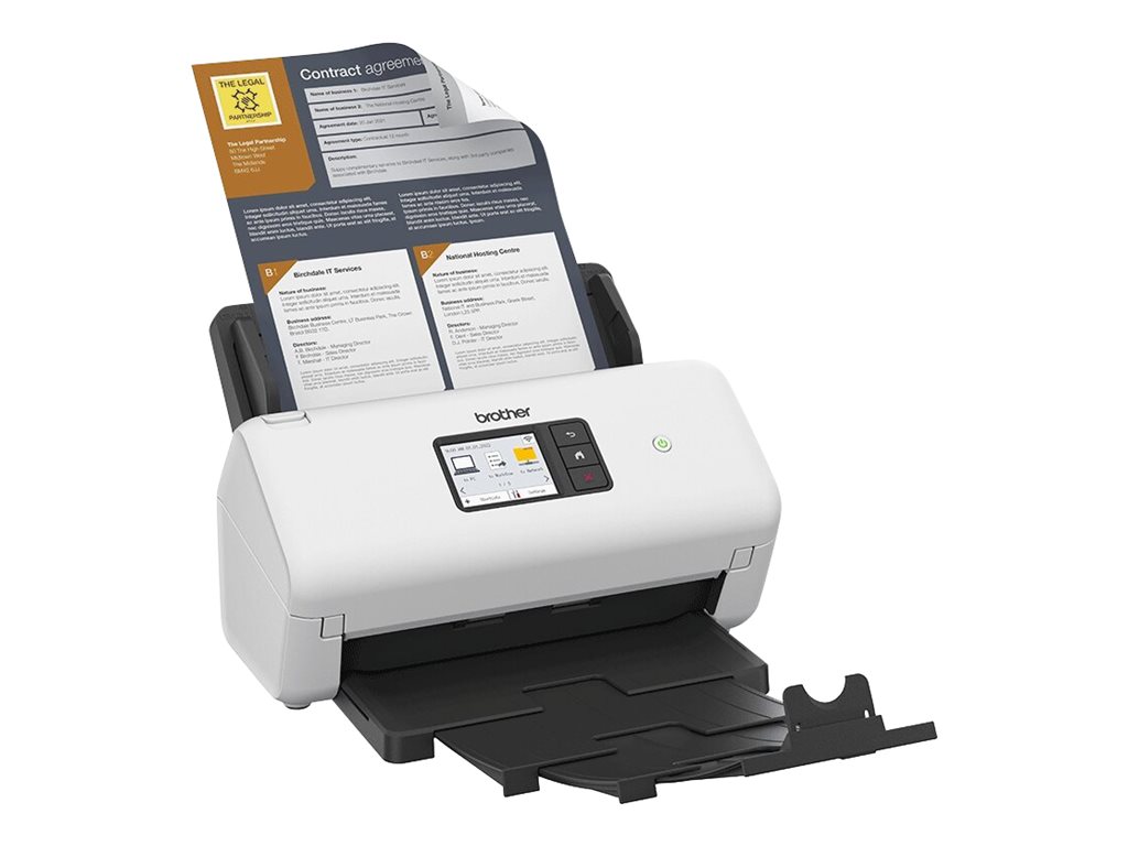 Brother ADS-4500W - Dokumentenscanner - Dual-CIS - Duplex - A4 - 600 dpi x 600 dpi - bis zu 35 Seiten/Min. (einfarbig)