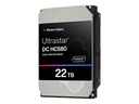 WD Ultrastar DC HC580 WUH722422ALE6L1 - Festplatte - verschlüsselt - 22 TB - intern - 3.5" (8.9 cm)