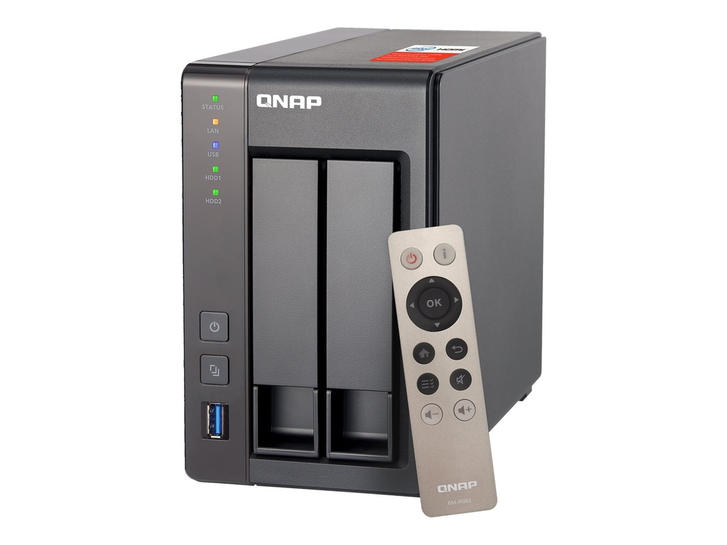 QNAP TS-251+ - NAS-Server - 2 Schächte - SATA