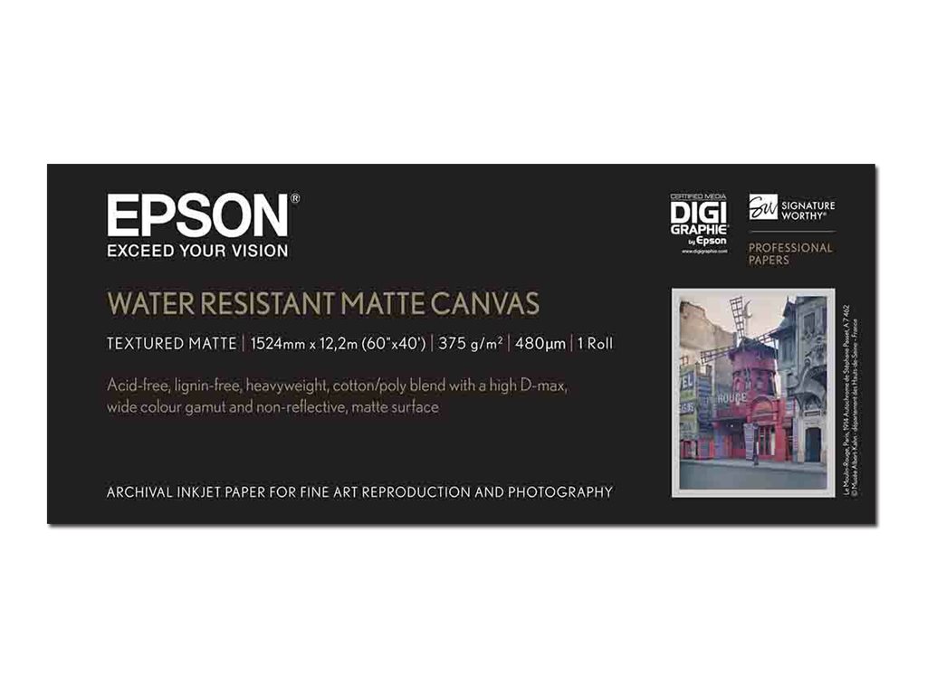 Epson Water Resistant Matte Canvas - Matt - 465 Mikron - Roll (152.4 cm x 12.2 m)
