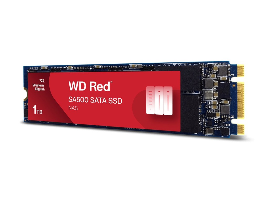 WD Red SA500 NAS SATA SSD WDS100T1R0B - SSD - 1 TB - intern - M.2 2280 - SATA 6Gb/s - WD Red SA500 1TB SATA-6Gb/s