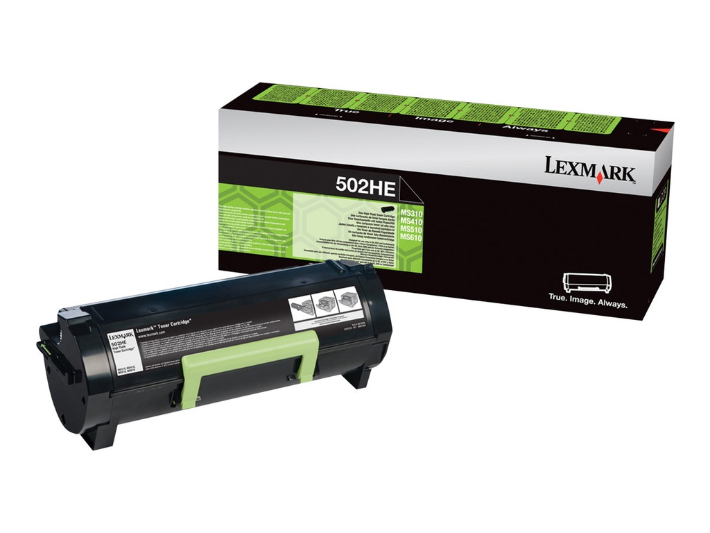 Lexmark 502HE - Hohe Ergiebigkeit - Schwarz - original