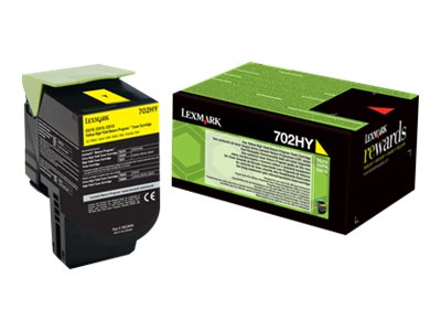 Lexmark 702HY - Gelb - original - Tonerpatrone