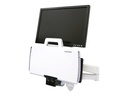 Ergotron 200 Series - Befestigungskit (Gelenkarm, Tastaturablage mit linker/rechter Mausablage, Barcode-Scanner-Halter) - für LCD-Display / PC-Ausrüstung - Stahl - weiß - Bildschirmgröße: bis zu 61 cm (bis zu 24 Zoll)