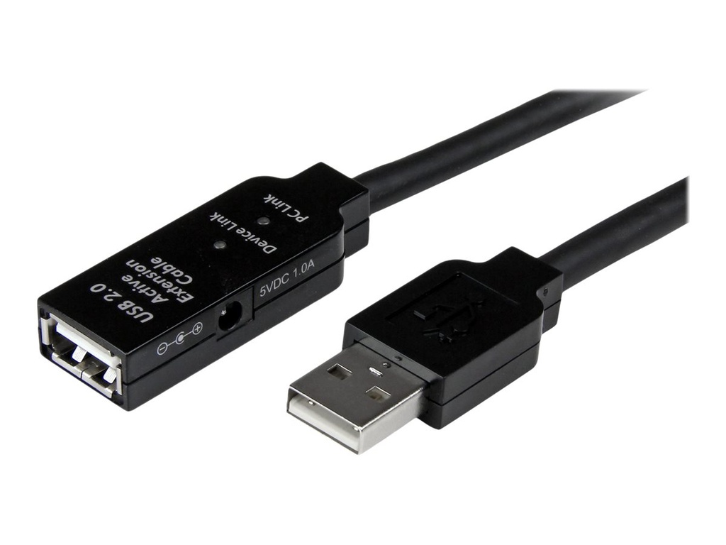 StarTech.com 15m USB 2.0 Repeater Kabel - Aktives USB Verlängerungskabel mit Signalverstärker - 1 x USB Stecker/ 1 x USB Buchse - USB-Verlängerungskabel - USB (W)