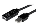 StarTech.com 15m USB 2.0 Repeater Kabel - Aktives USB Verlängerungskabel mit Signalverstärker - 1 x USB Stecker/ 1 x USB Buchse - USB-Verlängerungskabel - USB (W)