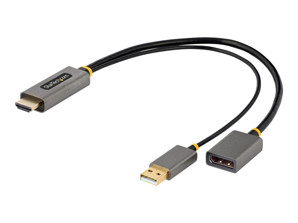StarTech.com 30 cm HDMI auf DisplayPort Adapter, 4K HDMI auf DP Kabel - Adapterkabel - HDMI, USB (nur Strom)