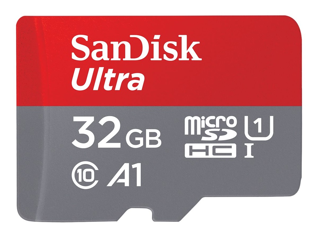 [SDSQUA4-032G-GN6MT] SanDisk Ultra - Flash-Speicherkarte (microSDHC/SD-Adapter inbegriffen) - 32 GB - A1 / UHS-I U1 / Class10 - microSDHC UHS-I (Packung mit 2)