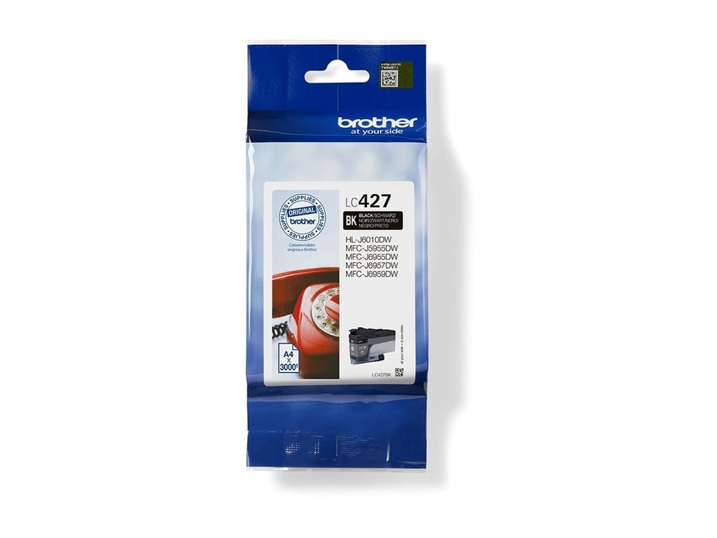 Brother LC427BK - Schwarz - original - Tintenpatrone