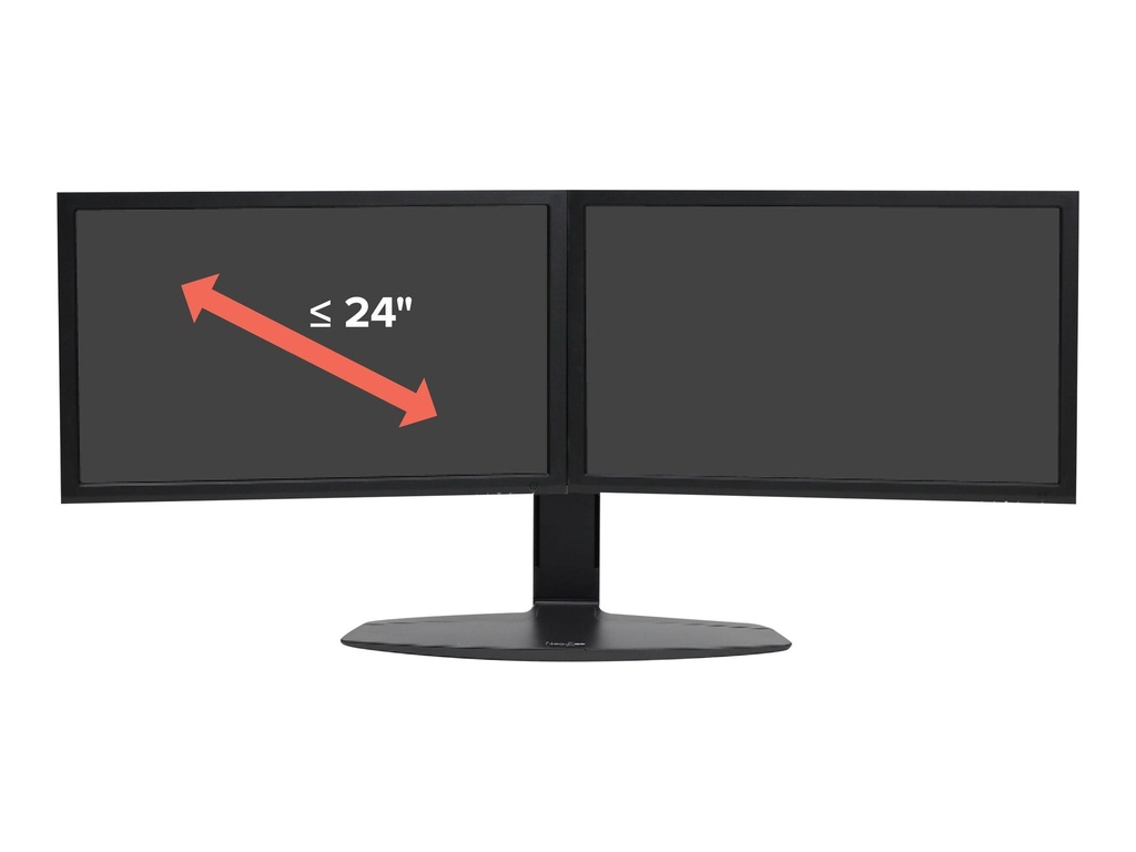Ergotron Neo-Flex - Aufstellung - für 2 LCD-Displays - Schwarz - Bildschirmgröße: bis zu 61 cm (bis zu 24 Zoll)