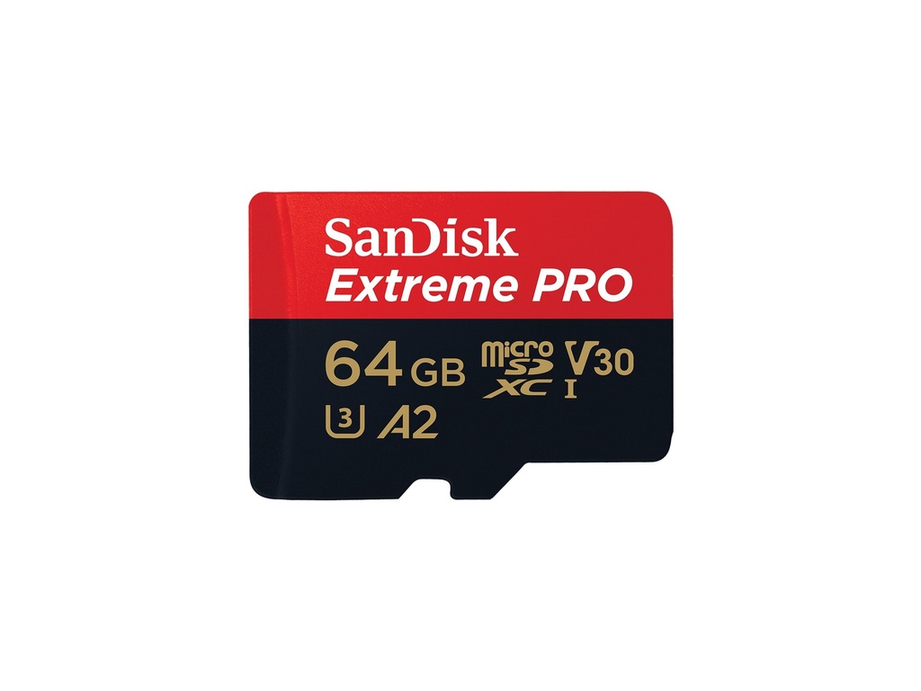 [SDSQXCU-064G-GN6MA] SanDisk Extreme Pro - Flash-Speicherkarte (microSDXC-an-SD-Adapter inbegriffen)