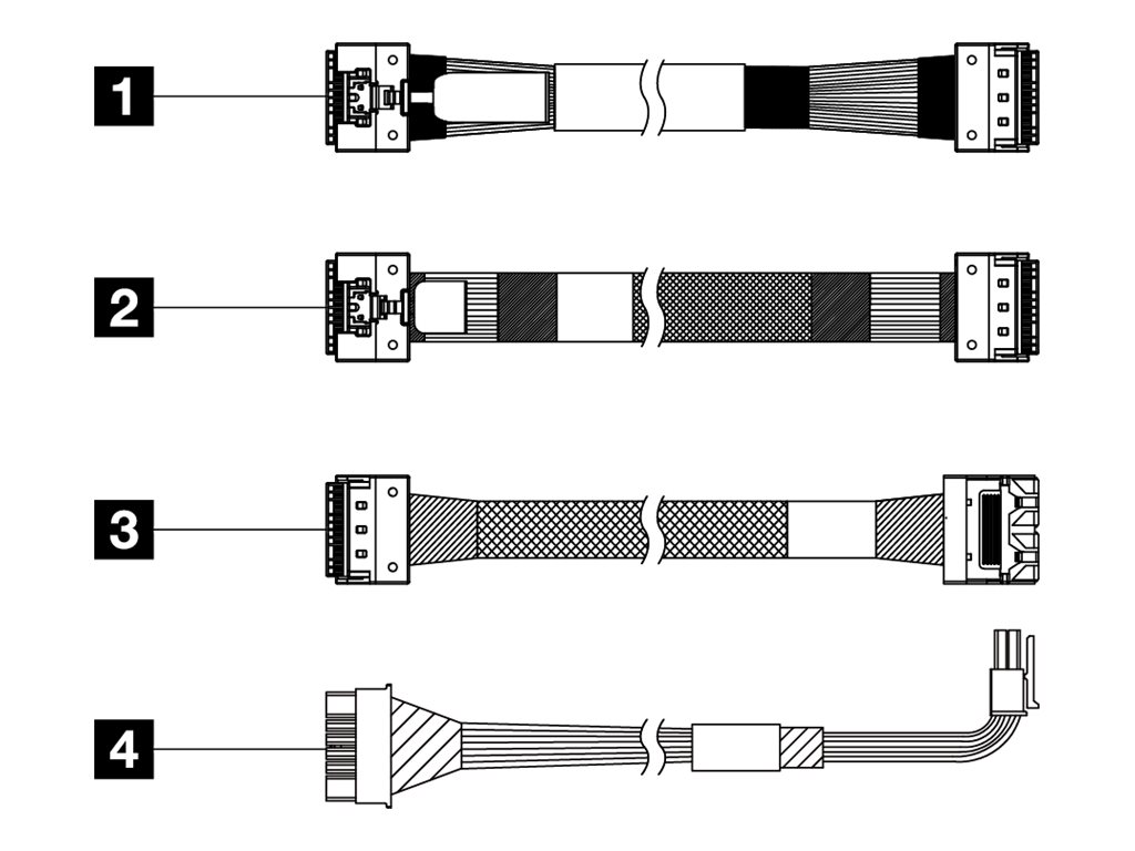 Lenovo Speicherkabelkit - für 2,5" Chassis