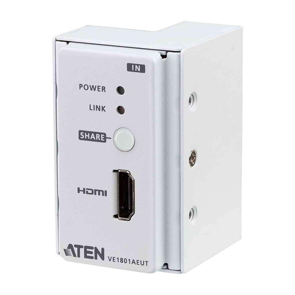 ATEN HDMI HDBaseT-Lite Sendermit EU-Wandplatte / PoH - 4096 x 2160 Pixel - AV-Sender - 70 m - Kabelgebunden - 3D - HDCP
