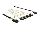 Delock Internes SAS-Kabel - SAS 6Gbit/s - Seitenband, Mini SAS (SFF-8087)