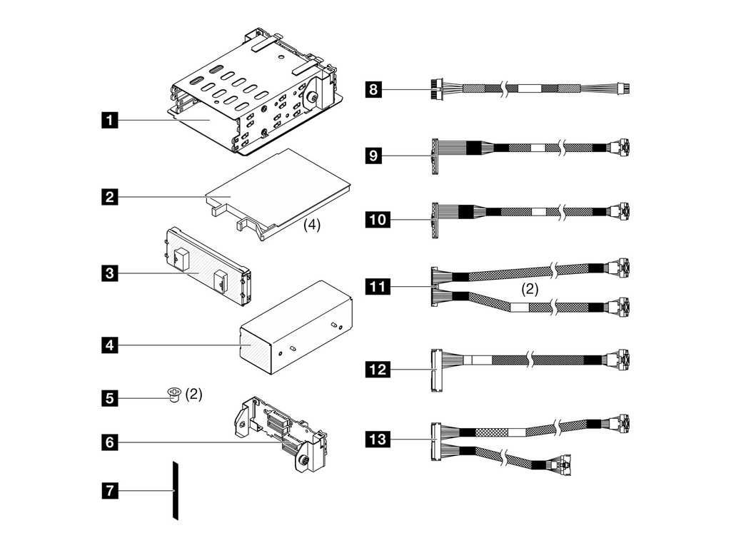 Lenovo ThinkSystem SR675 V3 1x4 E3.S B