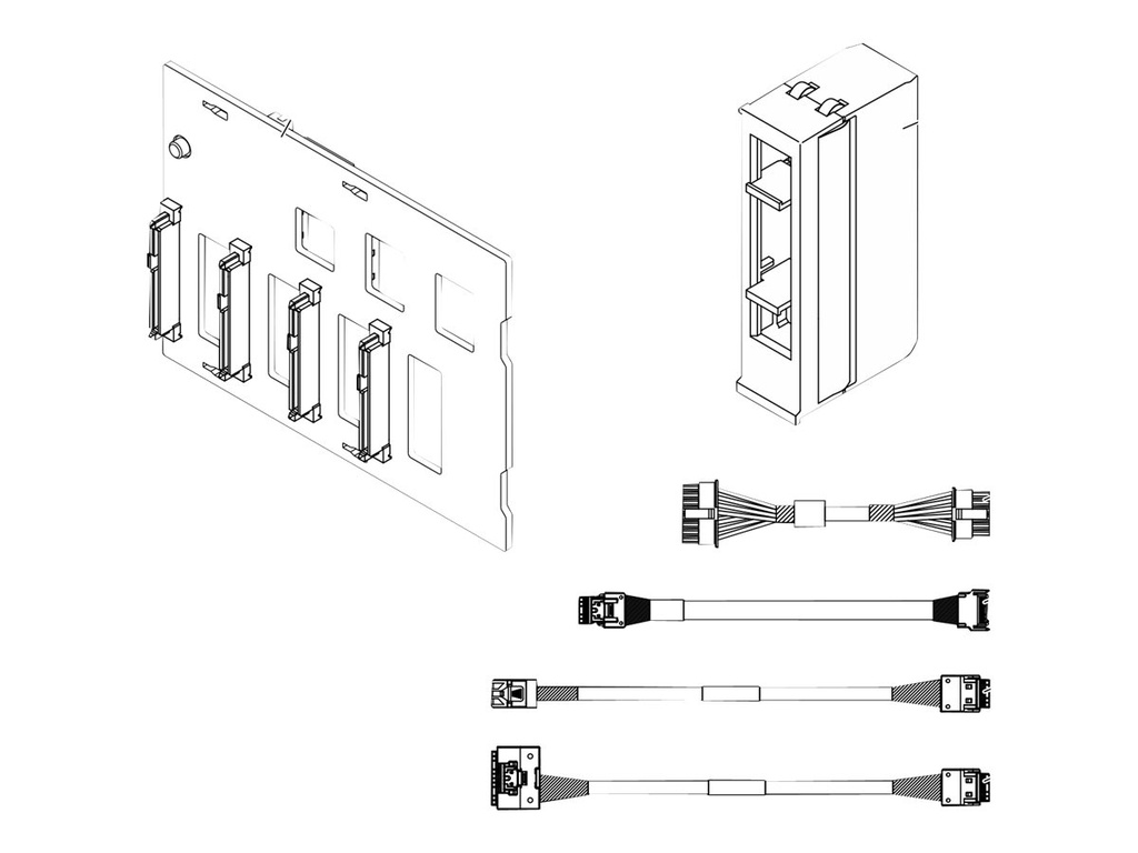 Lenovo SAS/SATA/NVMe Server-Backplane - für