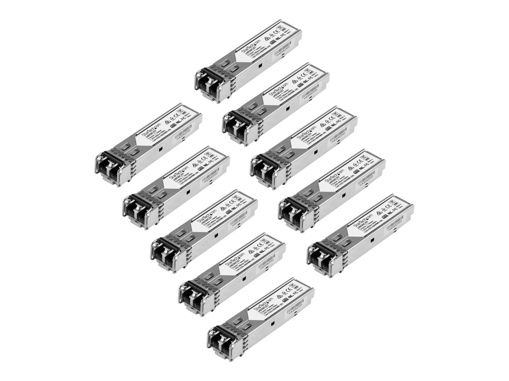 StarTech.com Startech Gigabit LWL SFP Transceiver Modul - HP J4858C kompatibel - MM LC mit DDM - 550m - 1000Base-SX - 10er Pack - SFP (Mini-GBIC)-