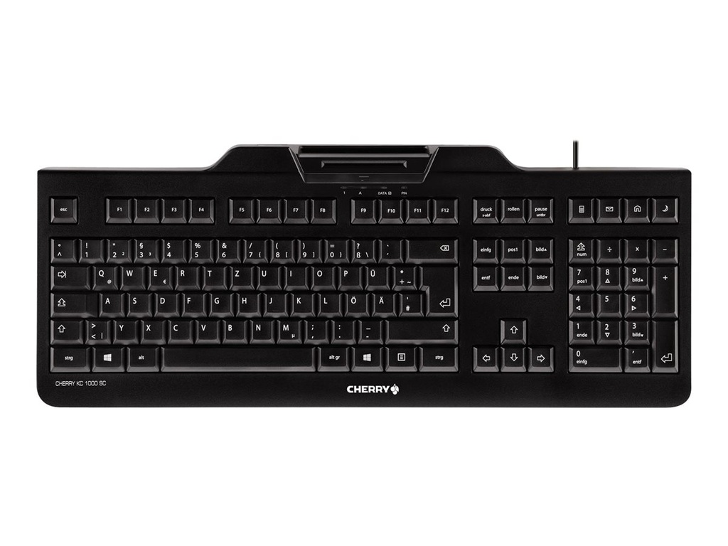 Cherry KC 1000 SC - Tastatur - Deutsch - Schwarz