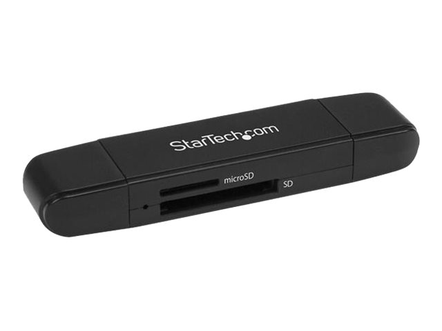 StarTech.com Startech USB Speicherkartenlesegerät - USB 3.0 SD Kartenleser - Kompakt - 5Gbit/s - USB Kartenleser - MicroSD USB Adapter (SDMSDRWU3AC)