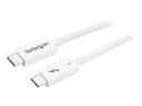 StarTech.com 1.6ft (50cm) Thunderbolt 3 Cable, 40Gbps, 100W PD, 4K/5K Video, Thunderbolt-Certified, Compatible w/ TB4/USB 3.2/DisplayPort - Thunderbolt-Kabel - USB-C (M)