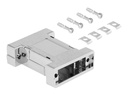 Delock D-Sub 15-poliges Steckergehäuse - Metallized (Packung mit 2)