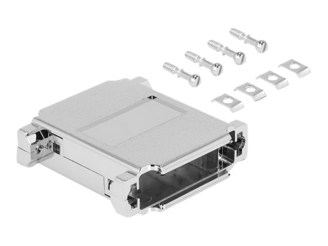 Delock D-Sub 25-poliges Steckergehäuse - Metallized (Packung mit 2)