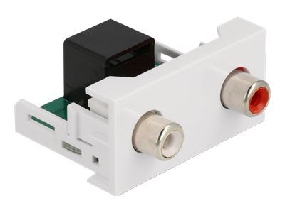 Delock Easy 45 - Einrastmodul - RCA, RCA