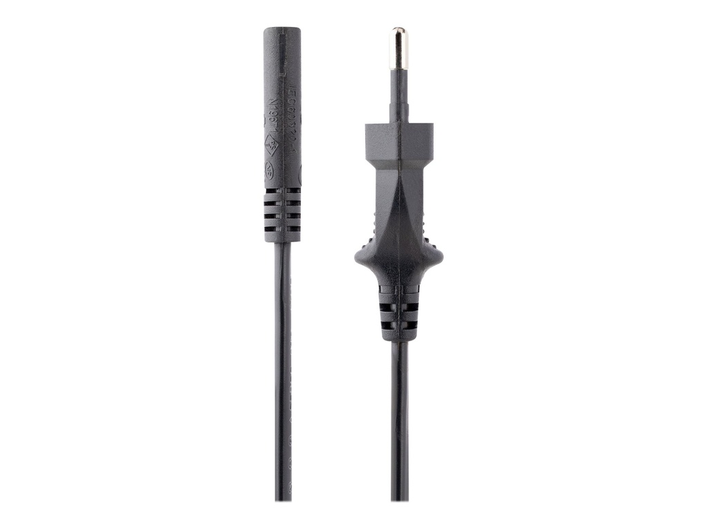 StarTech.com 1 m Laptop Ladekabel, EU Stecker auf C7, 2,5A 250V, 18AWG, Laptop Ersatzkabel, Drucker Stromkabel, Laptop Stromkabel/Netztkabel - UL gelistet (PXTNB2SEU1M)