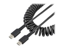 StarTech.com StarTech 50cm USB C auf USB C Kabel, Spiralkabel, USB C 2.0 Kabel - USB-Kabel - USB-C (M)