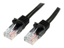StarTech.com 3m Cat5e RJ45 UTP Netzwerkkabel Snagless - Cat 5e Patchkabel - Schwarz - Stecker / Stecker - Patch-Kabel - RJ-45 (M)