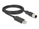Delock Kabel USB / seriell - USB (M) zu 8-polig M12 (M)