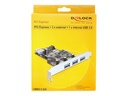 Delock PCI Express Card > 3 x external + 1 x internal USB 3.0