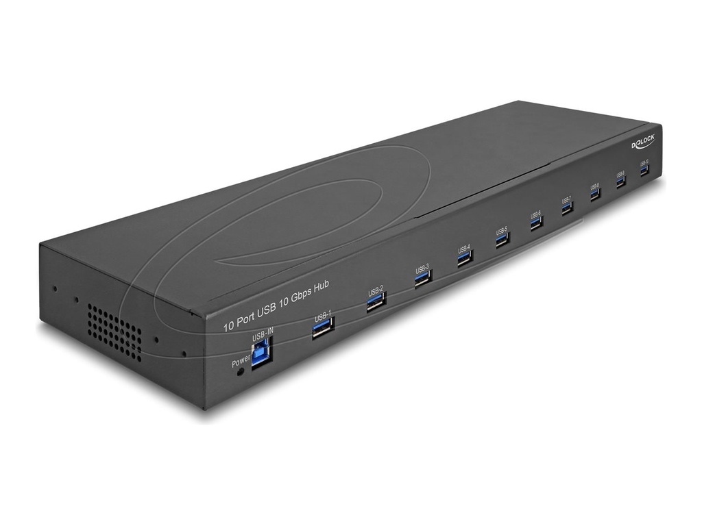 Delock Hub - 19", industry, 10 Gbps - 10 x