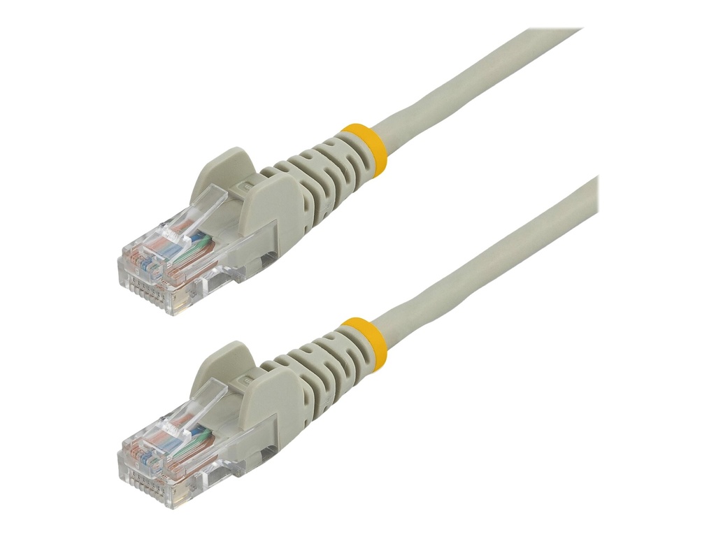 StarTech.com 0,5m Cat5e Ethernet Netzwerkkabel Snagless mit RJ45 - Cat 5e UTP Kabel - Grau - Patch-Kabel - RJ-45 (M)