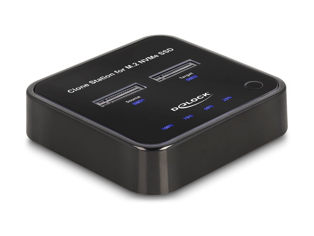 Delock SSD-Dockingstation mit Klon-Funktion Schächte: 2 - M.2 - M.2 NVMe Card - USB 3.2 (Gen 2)