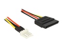 Delock Stromkabel - 4-Pin-Mini-Stromversorgungsstecker (M)
