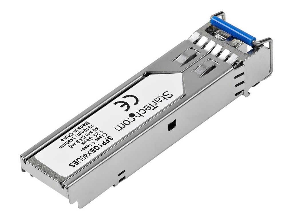 StarTech.com SFP1GBX40UES Transceiver Modul (Dell EMC SFP-1G-BX40-U kompatibel, SFP, 1 Gbit/s, 40 km, Single Mode, 1000Base-BX40 Upstream)