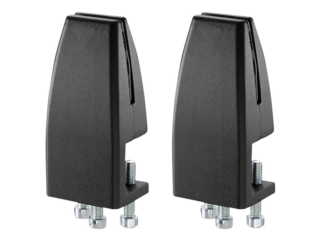 Neomounts NS-CLMP25BLACK Klemmensatz für Schreibtisch (2 Stk) - max 5 kg - Schwarz - Aluminium - 5 kg - Tisch/Bank - 0 - 89 mm - 0 - 42 mm