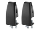 Neomounts NS-CLMP25BLACK Klemmensatz für Schreibtisch (2 Stk) - max 5 kg - Schwarz - Aluminium - 5 kg - Tisch/Bank - 0 - 89 mm - 0 - 42 mm