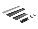 Delock DIN-Schienenmontagekit - Rack montierbar - Schwarz - 4U - 48.3 cm (19")